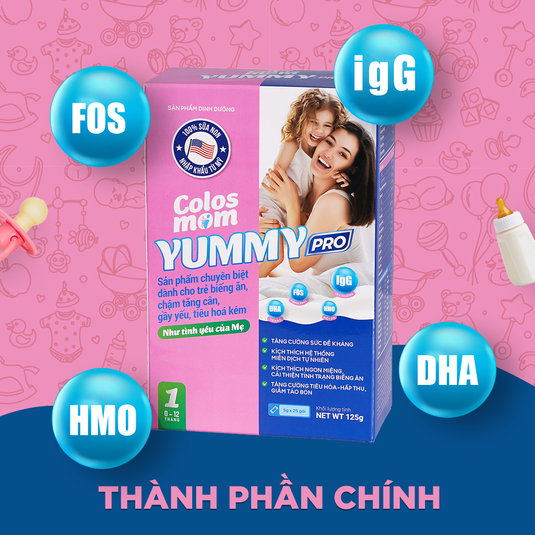 Sữa non Colosmom Yummy Pro là một trong những dòng sữa non chất lượng trên thị trường.