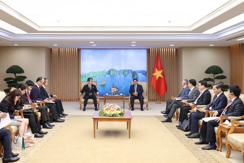 Chủ tịch JBIC bày tỏ trân trọng những nỗ lực, kết quả mà Việt Nam đạt được trong bối cảnh khó khăn vừa qua - Ảnh: VGP