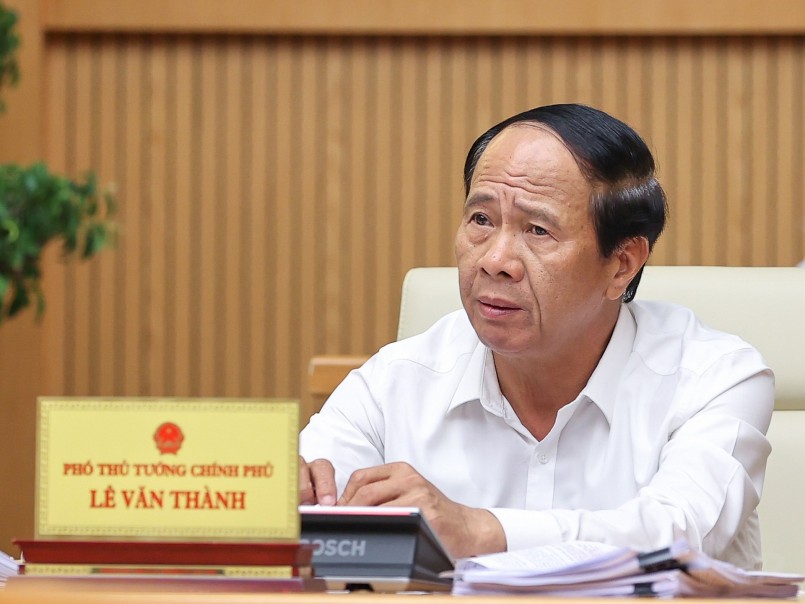 Phó Thủ tướng Lê Văn Thành tại phiên họp - Ảnh: VGP