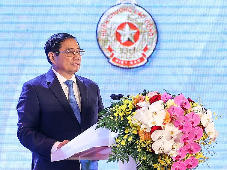 Phát biểu tại lễ kỷ niệm, Thủ tướng Chính phủ Phạm Minh Chính khẳng định tài nguyên - môi trường là yếu tố không thể thiếu đối với sự sinh tồn và phát triển của con người cũng như sự phát triển bền vững của đất nước - Ảnh: VGP