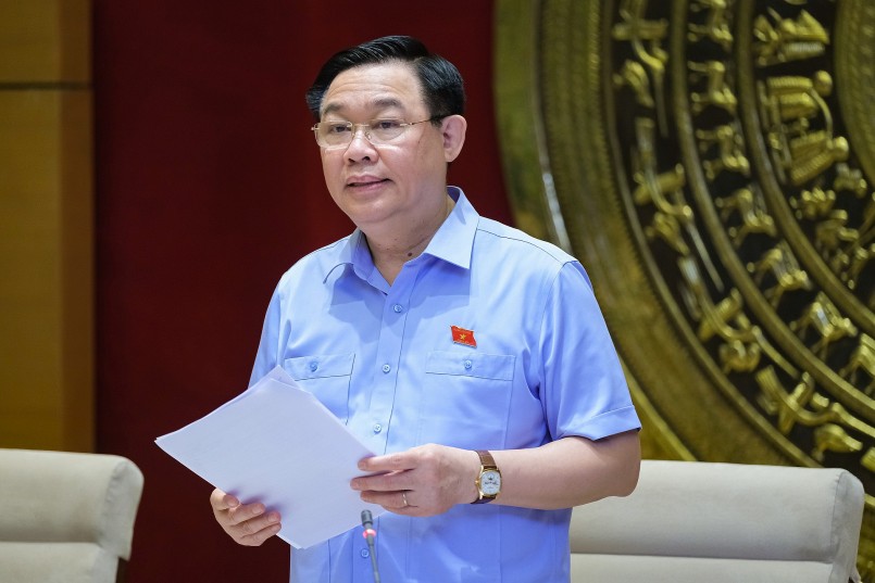 Chủ tịch Quốc hội Vương Đình Huệ kết luận nội dung làm việc