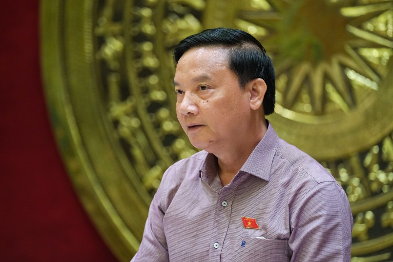 Phó Chủ tịch Quốc hội Nguyễn Khắc Định lưu ý đến vấn đề lấy ý kiến Nhân dân đối với dự án Luật Đất đai (sửa đổi) là rất quan trọng