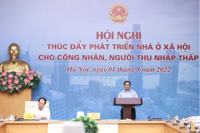 Thủ tướng Chính phủ Phạm Minh Chính: Phát triển nhà ở, trong đó có nhà ở xã hội cho người thu nhập thấp, công nhân là trách nhiệm, là nghĩa vụ, là đạo đức của người làm quản lý nhà nước, của xã hội, của các doanh nghiệp và của người dân