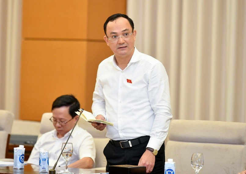 Đại biểu Nguyễn Ngọc Sơn, Ủy viên Thường trực Ủy ban Khoa học, Công nghệ và Môi trường của Quốc hội nêu thực trạng quy hoạch tỉnh chậm, gây lãng phí nguồn lực ở địa phương.