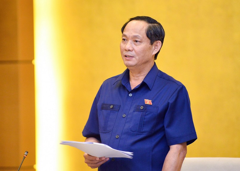 , Thượng tướng Trần Quang Phương – Phó Chủ tịch Quốc hội phát biểu