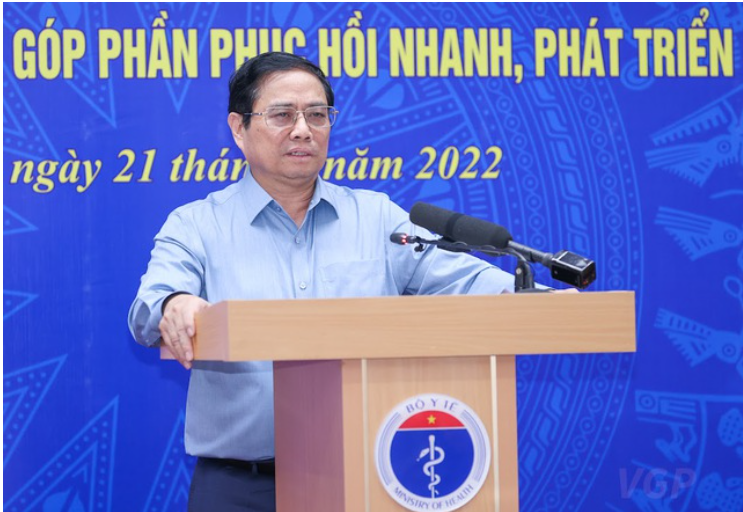 Thủ tướng Phạm Minh Chính phát biểu tại Hội nghị. Ảnh: VGP