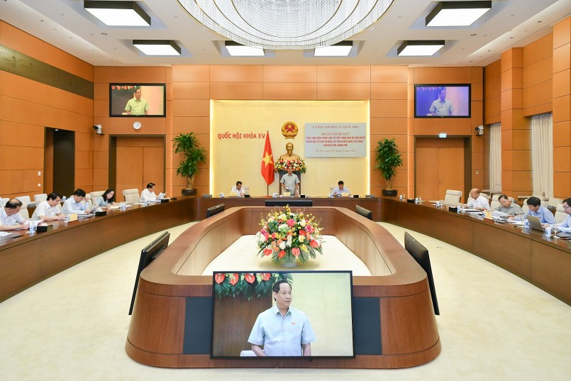 Phó Chủ tịch Quốc hội Trần Quang Phương phát biểu khai mạc cuộc làm việc