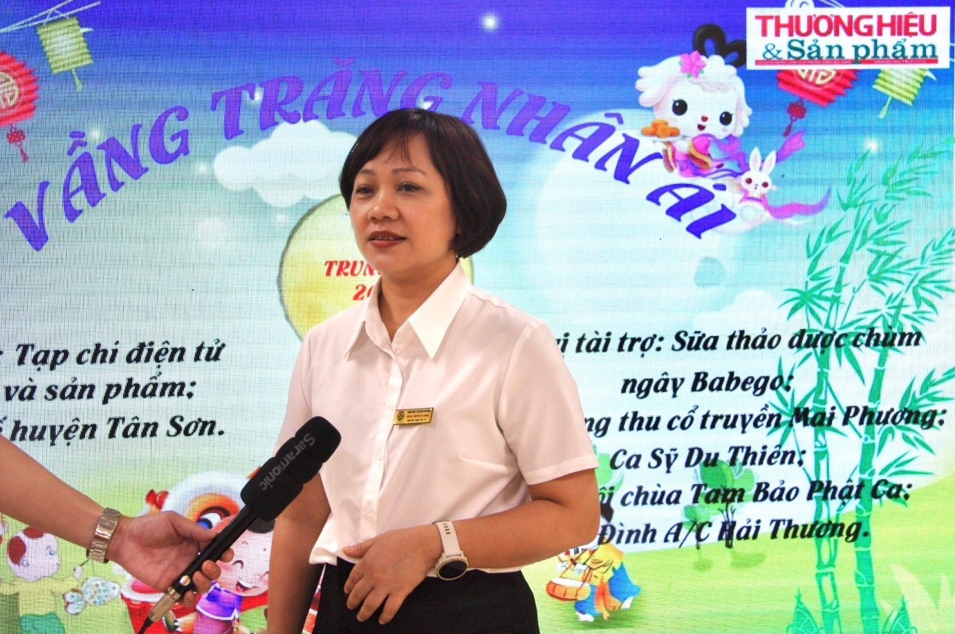 BSCKII. Nguyễn Thị Hạnh – Giám đốc Trung tâm Y tế huyện Tân Sơn chia sẻ cảm nhận.