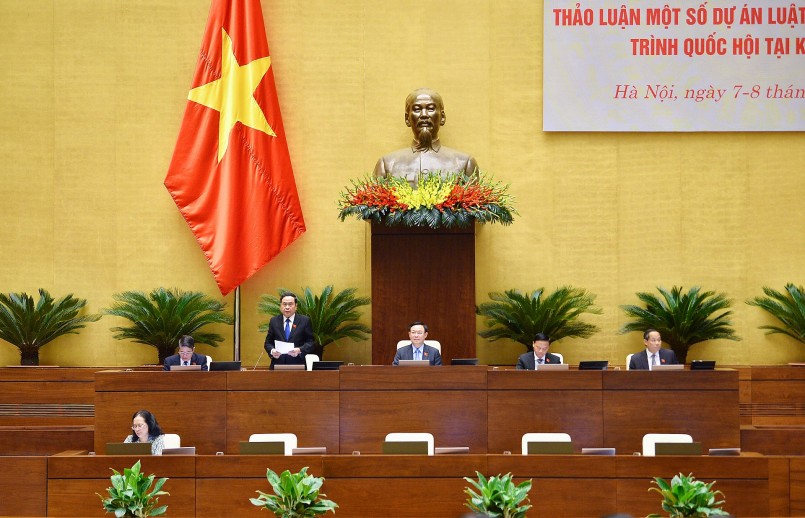 Phó Chủ tịch Thường trực Quốc hội Trần Thanh Mẫn điều hành nội dung Phiên họp
