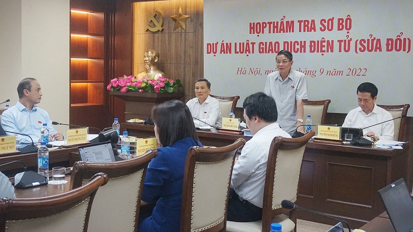 Phó Chủ tịch Quốc hội Nguyễn Đức Hải phát biểu ý kiến chỉ đạo tại Phiên họp.