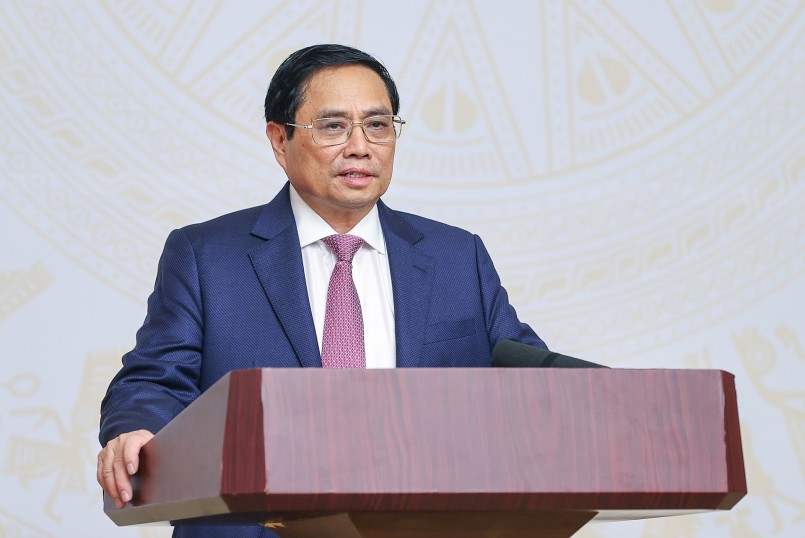 Thủ tướng Phạm Minh Chính: Quyết liệt xây dựng nền ngoại giao kinh tế phục vụ phát triển, thúc đẩy 3 động lực của nền kinh tế. Ảnh: VGP