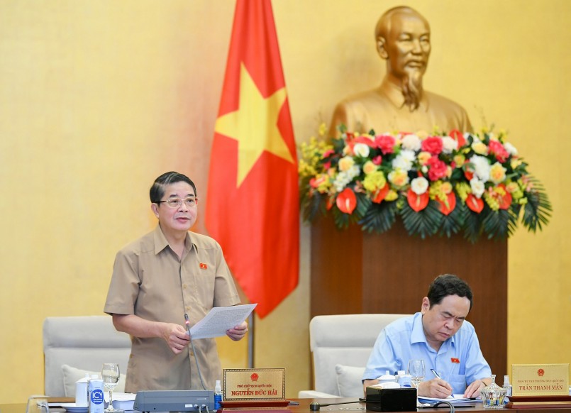 Phó Chủ tịch Quốc hội Nguyễn Đức Hải điều hành nội dung Phiên họp