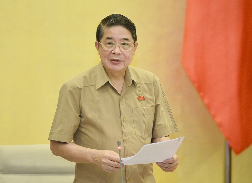 Phó Chủ tịch Quốc hội Nguyễn Đức Hải phát biểu kết luận nội dung thảo luận.