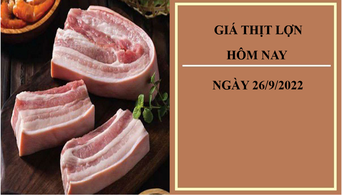 Giá thịt lợn hôm nay 26/9/2022: Không ghi nhận điều chỉnh vào đầu tuần