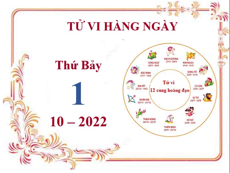 Xem tử vi 12 cung hoàng đạo hôm nay Thứ Bảy ngày 1/10/2022: Thiên Bình tài lộc khở sắc, Kim Ngưu vướng rắc rối