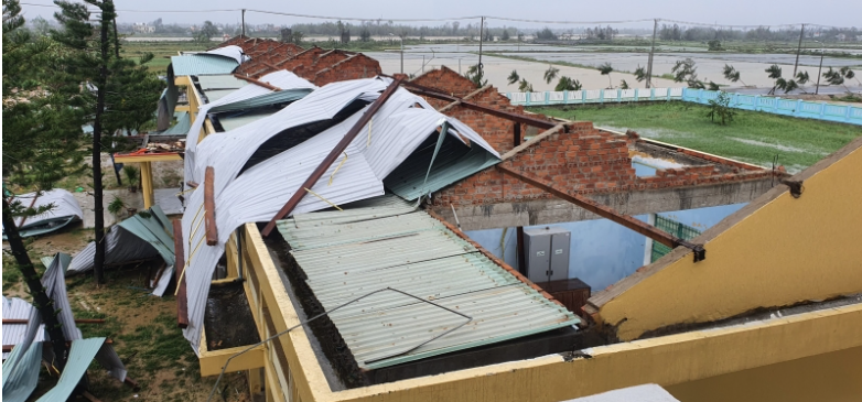 Thiệt hại do bão số 4 gây ra tại tỉnh Quảng Nam