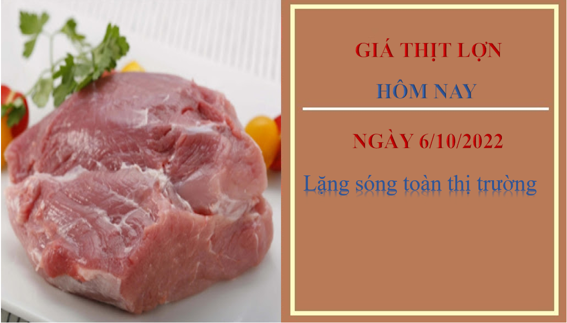 Giá thịt lợn hôm nay 6/10/2022: Lặng sóng toàn thị trường