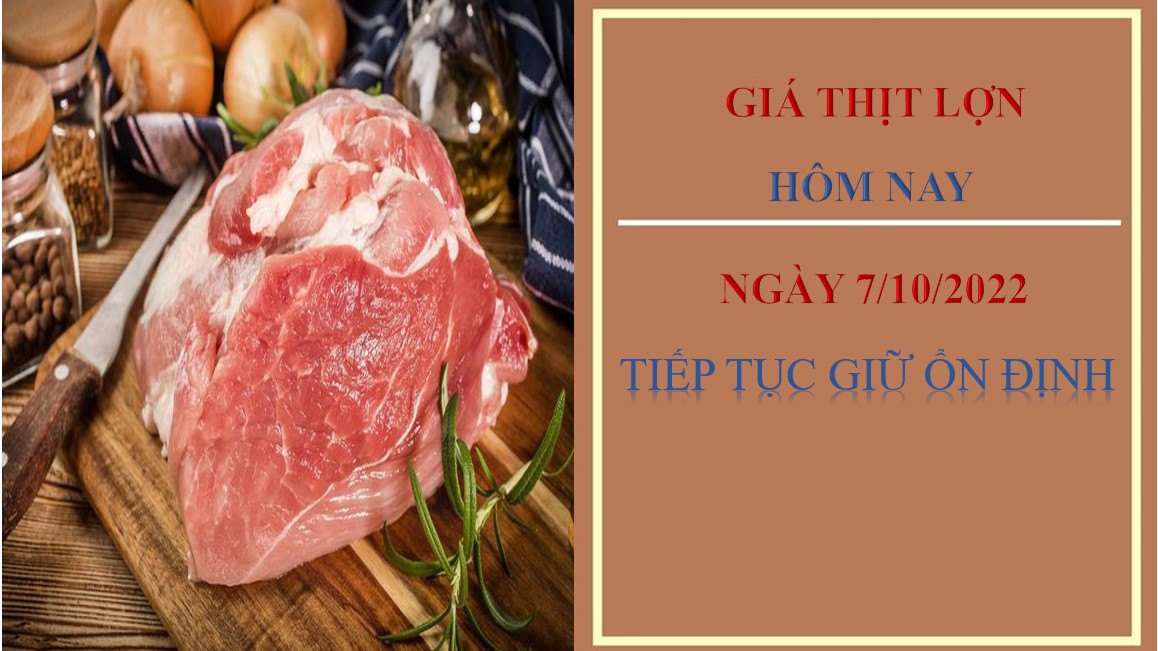 Giá thịt lợn hôm nay 7/10/2022: Tiếp tục giữ mức ổn định