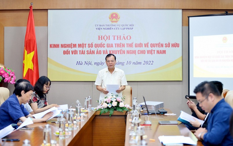 Hội thảo “Kinh  nghiệm một số quốc gia trên thế giới về quyền sở hữu đối với tài sản ảo và khuyến nghị cho Việt Nam” 