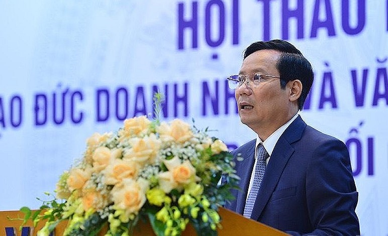Ông Phạm Tấn Công - Chủ tịch VCCI, phát biểu tại Hội thảo.