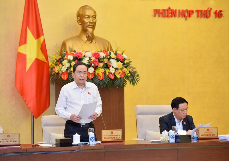 Phó Chủ tịch Thường trực Quốc hội Trần Thanh Mẫn kết luận nội dung Phiên họp