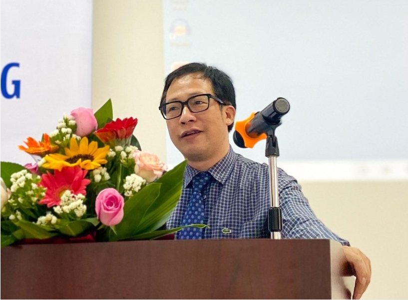 PGS.TS Lê Anh Phương – Giám đốc Đại học Huế, Hiệu trưởng Trường ĐH Sư phạm phát biểu tại khai mạc Hội thảo.