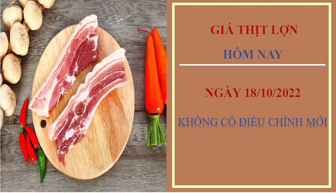 Giá thịt lợn hôm nay 18/10/2022: Không có điều chỉnh mới