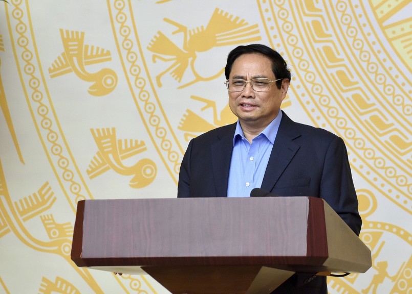 Thủ tướng Phạm Minh Chính phát biểu khai mạc phiên họp thứ hai của Ban Chỉ đạo cải cách hành chính của Chính phủ. Ảnh: VGP