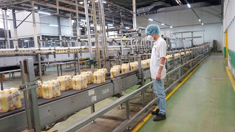 Tân Hiệp Phát áp dụng công nghệ Aseptic trong quy trình sản xuất sữa đậu nành Number 1 Soya Canxi nhằm đảm bảo các yếu tố dinh dưỡng và hương vị
