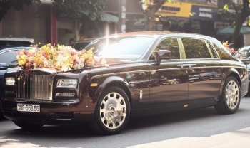 Đỗ Vinh Quang dùng xe Rolls-Royce Phantom gần 100 tỷ của bố đi đón dâu