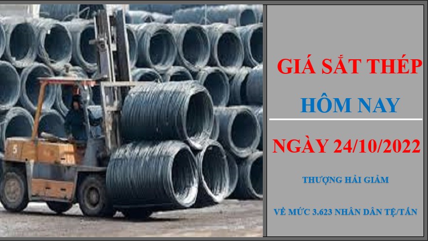 Giá sắt thép hôm nay 24/10/2022: Giảm nhẹ trên Sàn Thượng Hải