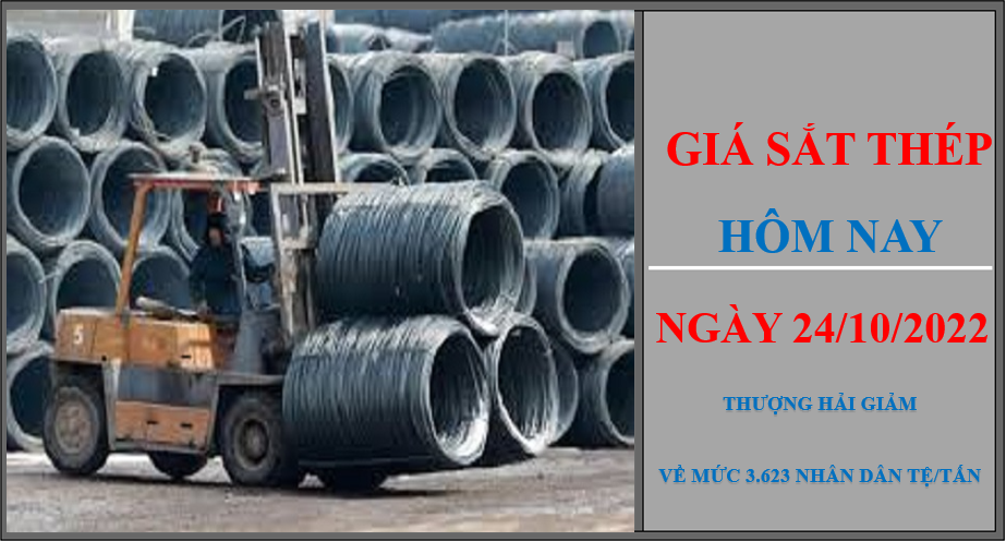 Giá sắt thép hôm nay 24/10/2022: Giảm nhẹ trên Sàn Thượng Hải