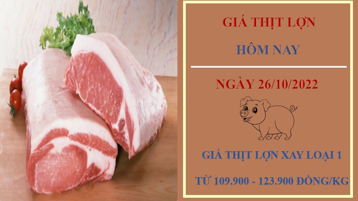 Giá thịt lợn hôm nay 26/10/2022: Ổn định toàn thị trường
