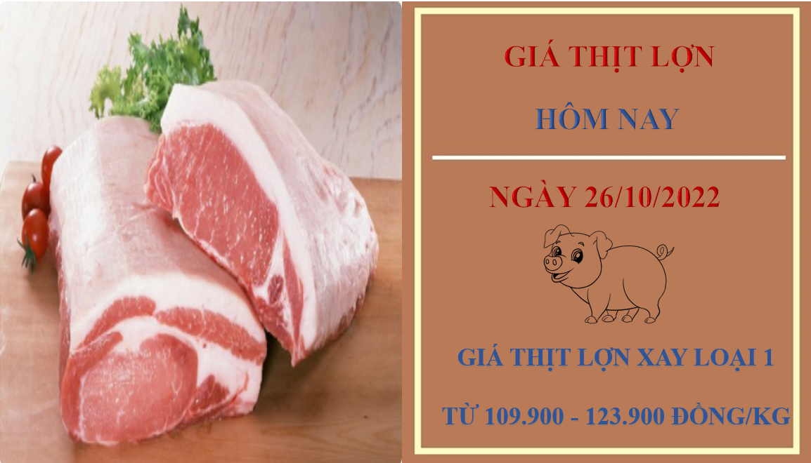 Giá thịt lợn hôm nay 26/10/2022: Ổn định toàn thị trường