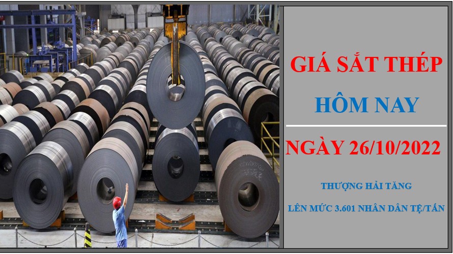 Giá sắt thép hôm nay 26/10/2022: Đảo chiều tăng trên Sàn Thượng Hải