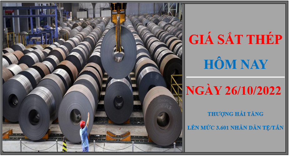 Giá sắt thép hôm nay 26/10/2022: Đảo chiều tăng trên Sàn Thượng Hải