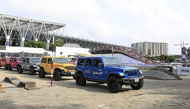 Gian hàng của Jeep tại Việt Nam Motor Show 2022.