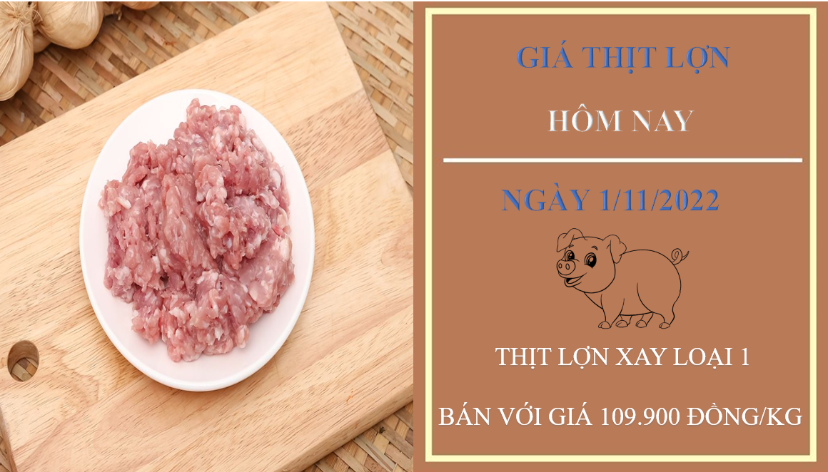 Giá thịt lợn hôm nay 1/11/2022: Sườn già heo tiếp tục ổn định tại mức 104.000 đồng/kg