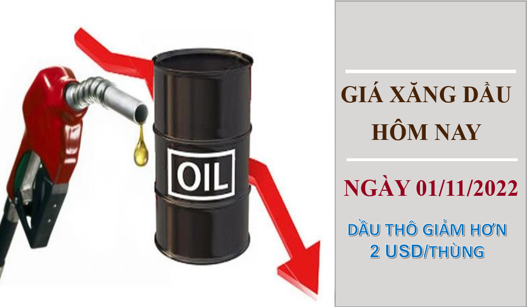 Giá xăng dầu hôm nay 1/11/2022: Dầu thô quay đầu giảm mạnh