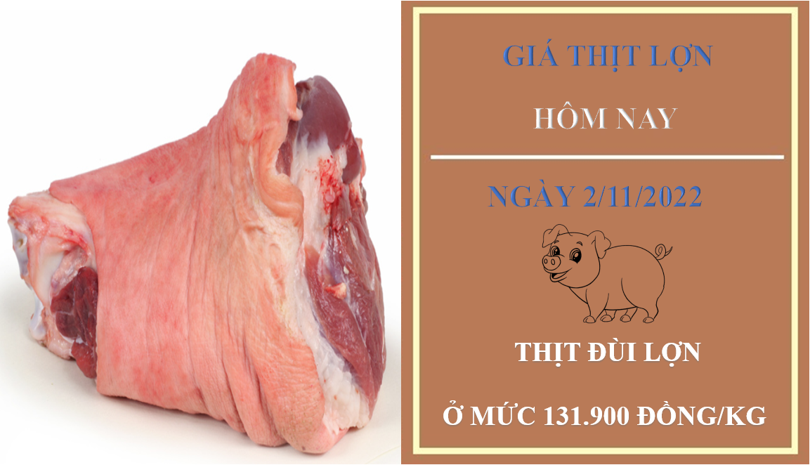 Giá thịt lợn hôm nay 2/11/2022: Không có thay đổi tại WinMart