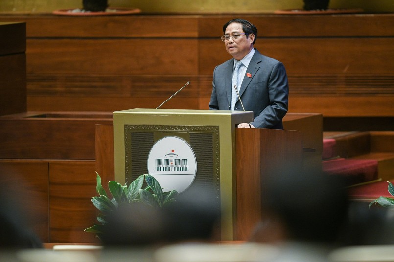 Thủ tướng Chính phủ Phạm Minh Chính phát biểu 