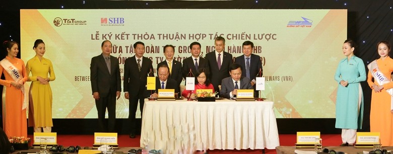 T T Group, SHB hợp tác chiến lược với Vietnam Airlines và Tổng Công ty Đường sắt Việt Nam
