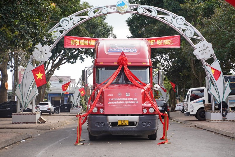 Chuyến hàng mắc ca chính ngạch đầu tiên của tỉnh Đắk Lắk được xuất khẩu sang Nhật Bản