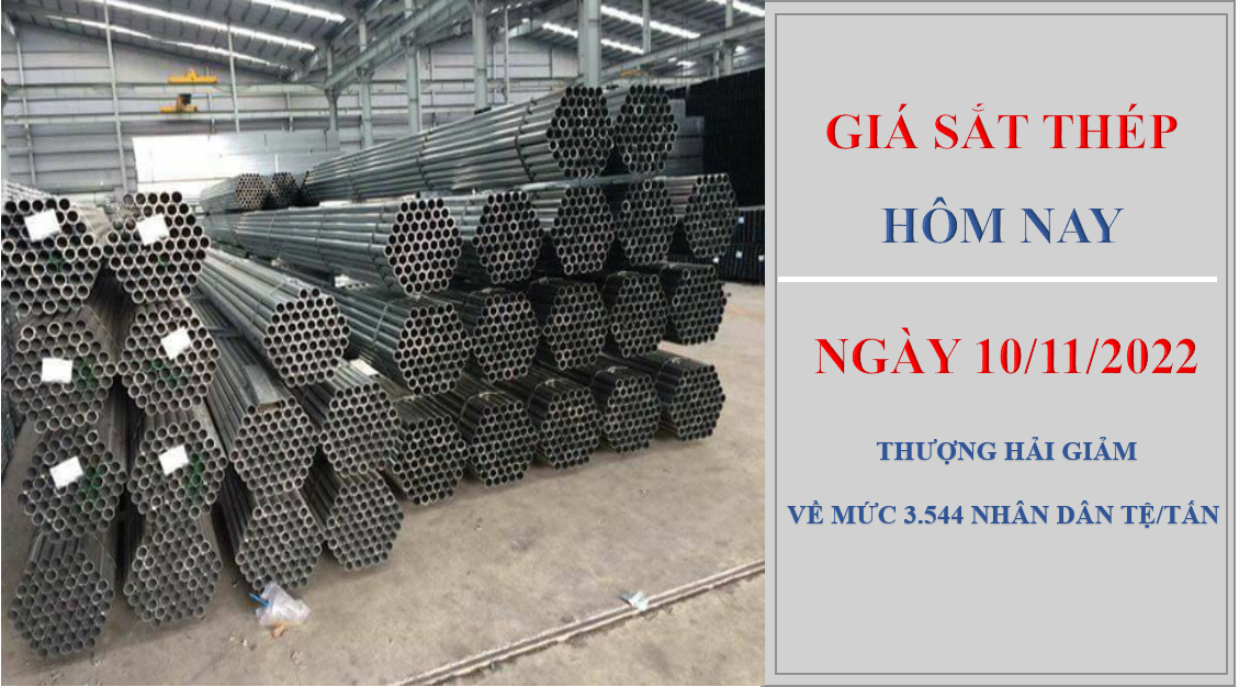 Giá sắt thép hôm nay 10/11/2022: Giảm 42 nhân dân tệ trên Sàn Thượng Hải