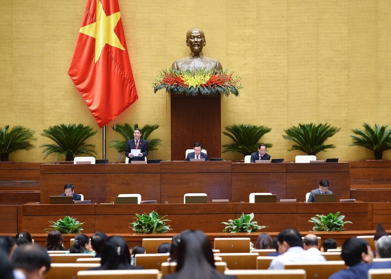 Phó Chủ tịch Quốc hội Nguyễn Đức Hải điều hành Phiên họp