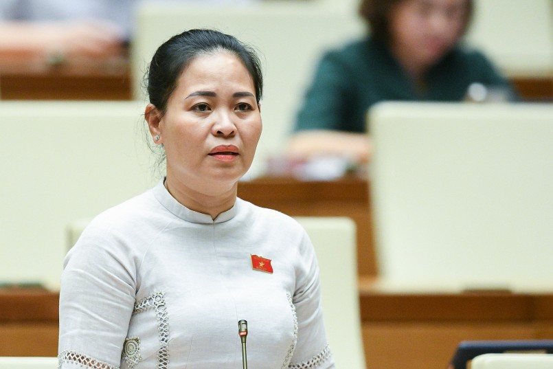 đại biểu Nguyễn Thị Thu Dung - Đoàn ĐBQH tỉnh Thái Bình đề nghị áp dụng cách tính đặc thù đối với lĩnh vực y tế