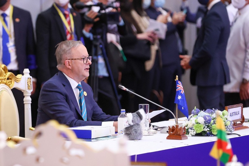 Thủ tướng Australia Albanese nhấn mạnh ASEAN và Australia là láng giềng gần gũi, là đối tác và người bạn trước sau như một. Ảnh: VGP
