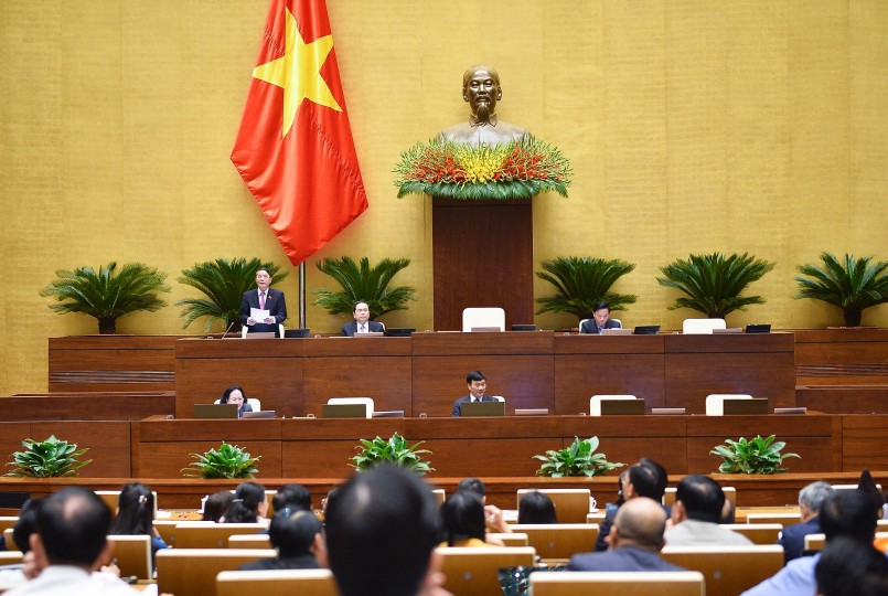Phó Chủ tịch Quốc hội Nguyễn Đức Hải điều hành thảo luận
