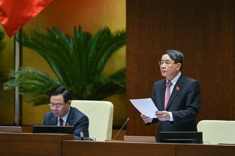 Phó Chủ tịch Quốc hội Nguyễn Đức Hải phát biểu kết luận phiên thảo luận dự án Luật Đất đai (sửa đổi).