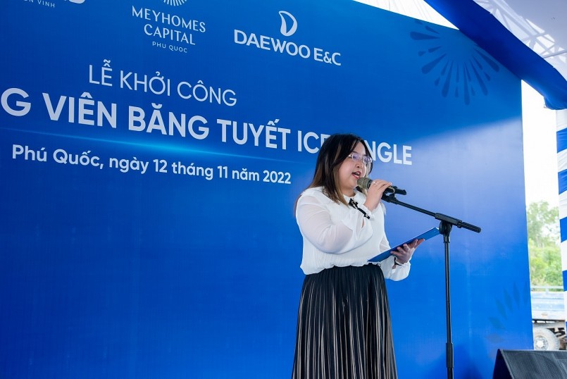 Bà Nguyễn Ngọc Thùy Dương phát biểu tại sự kiện